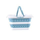 Darrahopens Home & Garden > Laundry & Cleaning > Laundry Baskets Artiss Laundry Basket Hamper Large Foldable Washing Clothes Storage Organiser Blue