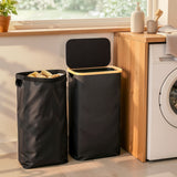 Darrahopens Home & Garden > Laundry & Cleaning > Laundry Baskets Artiss Laundry Basket with Removable Bag Foldable Black