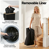 Darrahopens Home & Garden > Laundry & Cleaning > Laundry Baskets Artiss Laundry Basket with Removable Bag Foldable Black