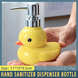 Darrahopens Home & Garden > Laundry & Cleaning > Laundry Baskets Cartoon Yellow Duck Ceramic Hand Sanitizer Lotion Bottle Press Dispenser Pump