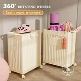 Darrahopens Home & Garden > Laundry & Cleaning > Laundry Baskets Fitness Storage Basket Organizer Tube with Wheeled Basket for Home Use and Gym