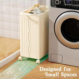 Darrahopens Home & Garden > Laundry & Cleaning > Laundry Baskets Fitness Storage Basket Organizer Tube with Wheeled Basket for Home Use and Gym