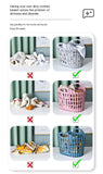 Darrahopens Home & Garden > Laundry & Cleaning > Laundry Baskets Fold the dirty clothes basket-large gray