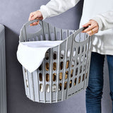 Darrahopens Home & Garden > Laundry & Cleaning > Laundry Baskets Fold the dirty clothes basket-small gray