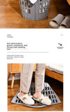 Darrahopens Home & Garden > Laundry & Cleaning > Laundry Baskets Fold the dirty clothes basket-small gray