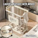 Darrahopens Home & Garden > Laundry & Cleaning > Laundry Baskets Removable Laundry Basket Clothes Organizer Household Storage Bin with Shelving