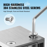 Darrahopens Home & Garden > Laundry & Cleaning > Laundry Baskets VEVOR Glass Clamp, 4 PCS Square Glass Railing Bracket for 0.31 "-0.47 " Tempered Glass, 304 Stainless Steel Glass Mounting Clamp, Glass Shelf Bracket for Balcony, Garden, Pool, Stair, Silver