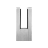 Darrahopens Home & Garden > Laundry & Cleaning > Laundry Baskets VEVOR Glass Clamp, 4 PCS Square Glass Railing Bracket for 0.31 "-0.47 " Tempered Glass, 304 Stainless Steel Glass Mounting Clamp, Glass Shelf Bracket for Balcony, Garden, Pool, Stair, Silver