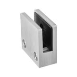 Darrahopens Home & Garden > Laundry & Cleaning > Laundry Baskets VEVOR Glass Clamp, 4 PCS Square Glass Railing Bracket for 0.31 "-0.47 " Tempered Glass, 304 Stainless Steel Glass Mounting Clamp, Glass Shelf Bracket for Balcony, Garden, Pool, Stair, Silver