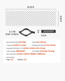 Darrahopens Home & Garden > Laundry & Cleaning > Laundry Baskets VEVOR Gravel Grid, 2 Inch Depth, 32.81 x 9.84 FT / 10000 x 3000 mm, 1880 LBS Per Sq ft Grass Ground Retainer, Permeable Geo Grids Driveway Stabilization, for Garden, Patio, Walkway, RV Parking Slopes