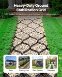 Darrahopens Home & Garden > Laundry & Cleaning > Laundry Baskets VEVOR Gravel Grid, 2 Inch Depth, 32.81 x 9.84 FT / 10000 x 3000 mm, 1880 LBS Per Sq ft Grass Ground Retainer, Permeable Geo Grids Driveway Stabilization, for Garden, Patio, Walkway, RV Parking Slopes