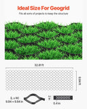 Darrahopens Home & Garden > Laundry & Cleaning > Laundry Baskets VEVOR Gravel Grid, 2 Inch Depth, 32.81 x 9.84 FT / 10000 x 3000 mm, 1880 LBS Per Sq ft Grass Ground Retainer, Permeable Geo Grids Driveway Stabilization, for Garden, Patio, Walkway, RV Parking Slopes