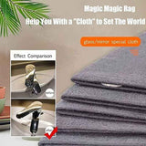15 Pack Magic Cleaning Cloth, Reusable Cleaning Cloths for Windows, Kitchen, Glass and Cars, Black, 7.9 x 11.8 Inch