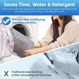 Darrahopens Home & Garden > Laundry & Cleaning > Laundry Cleaning Supplies 2Pcs Portable Shoe Washing Bag