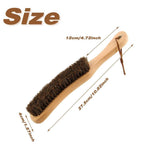 Darrahopens Home & Garden > Laundry & Cleaning > Laundry Cleaning Supplies 2PCS Wooden Handle Horsehair Clothes Brush Dust Remover Household Cleaning Brush