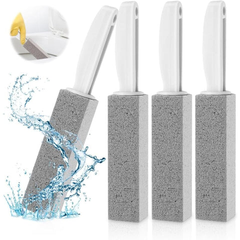 Darrahopens Home & Garden > Laundry & Cleaning > Laundry Cleaning Supplies 4 Pieces Cleaning Stone With Handle Cleaner, Pumice Stone Cleaning Brush, For Toilet, Kitchen, Bathroom, Pool And Home