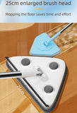 Darrahopens Home & Garden > Laundry & Cleaning > Laundry Cleaning Supplies Adjustable Triangle Cleaning Mop with 119 cm Handle, Rotating Head Wall Window and Ceiling Cleaner