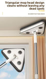 Darrahopens Home & Garden > Laundry & Cleaning > Laundry Cleaning Supplies Adjustable Triangle Cleaning Mop with 119 cm Handle, Rotating Head Wall Window and Ceiling Cleaner