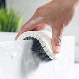 Darrahopens Home & Garden > Laundry & Cleaning > Laundry Cleaning Supplies Brush - Multifunctional cleaning brush - Sturdy hand brush with stiff bristles - Multiple flexible brush heads - Suitable for cleaning bathtubs, kitchens, faucets and corners - Set of 2 - White