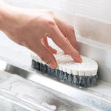 Darrahopens Home & Garden > Laundry & Cleaning > Laundry Cleaning Supplies Brush - Multifunctional cleaning brush - Sturdy hand brush with stiff bristles - Multiple flexible brush heads - Suitable for cleaning bathtubs, kitchens, faucets and corners - Set of 2 - White