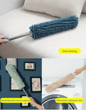 Darrahopens Home & Garden > Laundry & Cleaning > Laundry Cleaning Supplies Coffee brown  Household Cleaning Duster / Static Duster / Dust Sweeper / Telescopic & Non-Shedding / Washable & Bendable / High-Reach Cleaning Tool / Cleaning Tools & Supplies