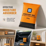 Colour Shift Silica Gel Dehumidifying Packets, Standard Orange Humidity Visible Desiccant, 200g Twin Set In Australia - Darrahopens