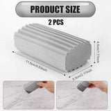 Darrahopens Home & Garden > Laundry & Cleaning > Laundry Cleaning Supplies Dust Removal Sponges - Double-Sided Sponges for Wet Cleaning - Dust Removal Cloths - Reusable Sponges for Wet Cleaning - 2-Pack