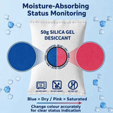 Darrahopens Home & Garden > Laundry & Cleaning > Laundry Cleaning Supplies Four Pack Orange Silica Gel Moisture Remover, Standard Humidity Indicator Desiccant 100g In Australia - Darrahopens