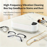 Darrahopens Home & Garden > Laundry & Cleaning > Laundry Cleaning Supplies High-Frequency Vibration Cleaning Box｜Powerful Deep Clean・Low Noise & Energy-Saving・Restore Original Shine, Renewing Jewelry, Glasses & Delicate Items**