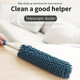 Darrahopens Home & Garden > Laundry & Cleaning > Laundry Cleaning Supplies khaki  Household Cleaning Duster / Static Duster / Dust Sweeper / Telescopic & Non-Shedding / Washable & Bendable / High-Reach Cleaning Tool / Cleaning Tools & Supplies