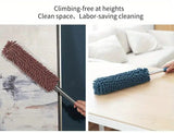 Darrahopens Home & Garden > Laundry & Cleaning > Laundry Cleaning Supplies khaki  Household Cleaning Duster / Static Duster / Dust Sweeper / Telescopic & Non-Shedding / Washable & Bendable / High-Reach Cleaning Tool / Cleaning Tools & Supplies