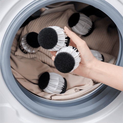 Darrahopens Home & Garden > Laundry & Cleaning > Laundry Cleaning Supplies Magic Laundry Balls Set of 4 - Anti-Pilling Fuzzy Lint Remover for Washing Machine