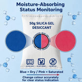 Darrahopens Home & Garden > Laundry & Cleaning > Laundry Cleaning Supplies Quad Pack Orange Humidity Visual Silica Gel Desiccant, Standard 200g Moisture Absorber Bags In Australia - Darrahopens