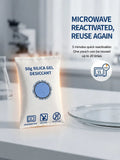 Darrahopens Home & Garden > Laundry & Cleaning > Laundry Cleaning Supplies Quad Set Regular Blue Black Flat Top Silica Gel Sachets, Humidity Tracking Moisture Absorber 100g In Australia - Darrahopens