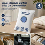 Darrahopens Home & Garden > Laundry & Cleaning > Laundry Cleaning Supplies Regular White Flat Mouth Silica Gel Desiccant Bags, Visible Humidity Control, 50g Quad Pack In Australia - Darrahopens