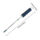 Darrahopens Home & Garden > Laundry & Cleaning > Laundry Cleaning Supplies Telescopic Microfibre Cleaning Duster, Washable Static Dust Sweeper for High-Reach Cleaning, Navy Blue