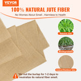 Darrahopens Home & Garden > Laundry & Cleaning > Laundry Cleaning Supplies VEVOR Burlap Fabric Roll, 1016 mm x 22.86 m & 50 x 50 Density Wide Natural Burlap Fabric Rolls, Jute Fabric Burlap Tree Wrap Roll, for Decor, Crafts, Wedding, Gardening, Plant & Tree Winter Covering