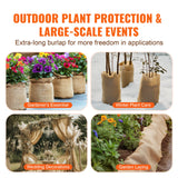 Darrahopens Home & Garden > Laundry & Cleaning > Laundry Cleaning Supplies VEVOR Burlap Fabric Roll, 1016 mm x 22.86 m & 50 x 50 Density Wide Natural Burlap Fabric Rolls, Jute Fabric Burlap Tree Wrap Roll, for Decor, Crafts, Wedding, Gardening, Plant & Tree Winter Covering