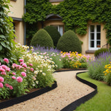 Darrahopens Home & Garden > Laundry & Cleaning > Laundry Cleaning Supplies VEVOR Landscape Edging, 2000 x 10 cm Plastic Garden Border Edging with 30 Spikes & 2 Ground Stakes, No Dig, Flexible Lawn Edgings Roll, UV-Resistant Mini Fence Borders for Flower Beds Yard Paver