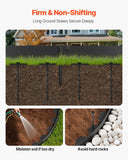 Darrahopens Home & Garden > Laundry & Cleaning > Laundry Cleaning Supplies VEVOR Landscape Edging, 2000 x 10 cm Plastic Garden Border Edging with 30 Spikes & 2 Ground Stakes, No Dig, Flexible Lawn Edgings Roll, UV-Resistant Mini Fence Borders for Flower Beds Yard Paver