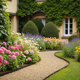 Darrahopens Home & Garden > Laundry & Cleaning > Laundry Cleaning Supplies VEVOR Landscape Edging, 3000 x 4 cm Plastic Garden Border Edging with 120 Spikes, No Dig, Flexible Lawn Edgings Roll, UV-Resistant Mini Fence Borders Pathway Edgings for Flower Beds Yard Paver