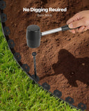 Darrahopens Home & Garden > Laundry & Cleaning > Laundry Cleaning Supplies VEVOR Landscape Edging, 3000 x 4 cm Plastic Garden Border Edging with 120 Spikes, No Dig, Flexible Lawn Edgings Roll, UV-Resistant Mini Fence Borders Pathway Edgings for Flower Beds Yard Paver