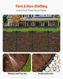 Darrahopens Home & Garden > Laundry & Cleaning > Laundry Cleaning Supplies VEVOR Landscape Edging, 3000 x 4 cm Plastic Garden Border Edging with 120 Spikes, No Dig, Flexible Lawn Edgings Roll, UV-Resistant Mini Fence Borders Pathway Edgings for Flower Beds Yard Paver