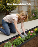 Darrahopens Home & Garden > Laundry & Cleaning > Laundry Cleaning Supplies VEVOR Landscape Edging, 3000 x 4 cm Plastic Garden Border Edging with 120 Spikes, No Dig, Flexible Lawn Edgings Roll, UV-Resistant Mini Fence Borders Pathway Edgings for Flower Beds Yard Paver
