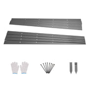 Darrahopens Home & Garden > Laundry & Cleaning > Laundry Cleaning Supplies VEVOR Metal Landscape Edging, 8 Packs 72 in Rust-Resistant Aluminum Alloy Landscape Edging, Bendable Garden Edging Border, Heavy Duty Lawn Edging Fence for Flower Bed Yard Pathway