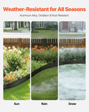 Darrahopens Home & Garden > Laundry & Cleaning > Laundry Cleaning Supplies VEVOR Metal Landscape Edging, 8 Packs 72 in Rust-Resistant Aluminum Alloy Landscape Edging, Bendable Garden Edging Border, Heavy Duty Lawn Edging Fence for Flower Bed Yard Pathway