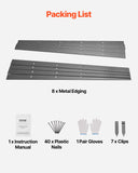 Darrahopens Home & Garden > Laundry & Cleaning > Laundry Cleaning Supplies VEVOR Metal Landscape Edging, 8 Packs 72 in Rust-Resistant Aluminum Alloy Landscape Edging, Bendable Garden Edging Border, Heavy Duty Lawn Edging Fence for Flower Bed Yard Pathway
