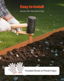 Darrahopens Home & Garden > Laundry & Cleaning > Laundry Cleaning Supplies VEVOR Steel Landscape Edging, 10 Packs 40 x 4.5 in Weather-Resistant & Pre-Rust Metal Landscape Edging, Bendable Garden Edging Border, Heavy Duty Lawn Edging, Flower Bed Yard Pathway Divider