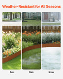 Darrahopens Home & Garden > Laundry & Cleaning > Laundry Cleaning Supplies VEVOR Steel Landscape Edging, 10 Packs 40 x 4.5 in Weather-Resistant & Pre-Rust Metal Landscape Edging, Bendable Garden Edging Border, Heavy Duty Lawn Edging, Flower Bed Yard Pathway Divider