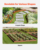 Darrahopens Home & Garden > Laundry & Cleaning > Laundry Cleaning Supplies VEVOR Steel Landscape Edging, 10 Packs 40 x 4.5 in Weather-Resistant & Pre-Rust Metal Landscape Edging, Bendable Garden Edging Border, Heavy Duty Lawn Edging, Flower Bed Yard Pathway Divider